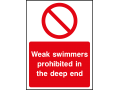Weak Swimmers Prohibited In The Deep End